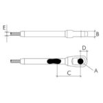 Terminal Nautos 93035 Macho Prensável 10mm Inox - Imagem 3