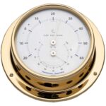 Termo-Higrômetro Náutico em Latão Polido 110mm - Imagem 2
