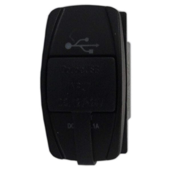 Tomada Retangular Usb Plástico Fêmea 3.1A 12/24V - Imagem 2