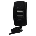 Tomada Retangular Usb Plástico Fêmea 3.1A 12/24V - Imagem 4