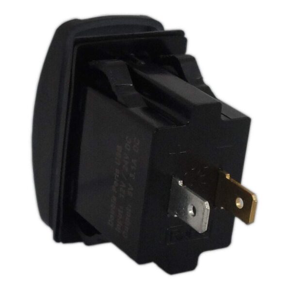 Tomada Retangular Usb Plástico Fêmea 3.1A 12/24V - Imagem 5