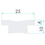 Trilho Nautos 91704 25T 750mm Controle Genoa - Imagem 3