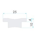 Trilho Nautos 91708 25T 2500mm Controle Genoa - Imagem 3