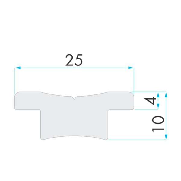 Trilho Nautos 91708 25T 2500mm Controle Genoa - Imagem 3