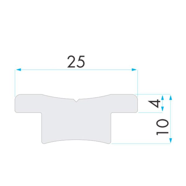 Trilho Nautos 91728 25T 4000mm Battencar - Imagem 3