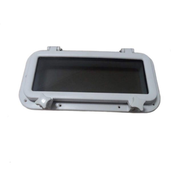 Vigia Retangular 20X40cm Plástico Branca - Imagem 2