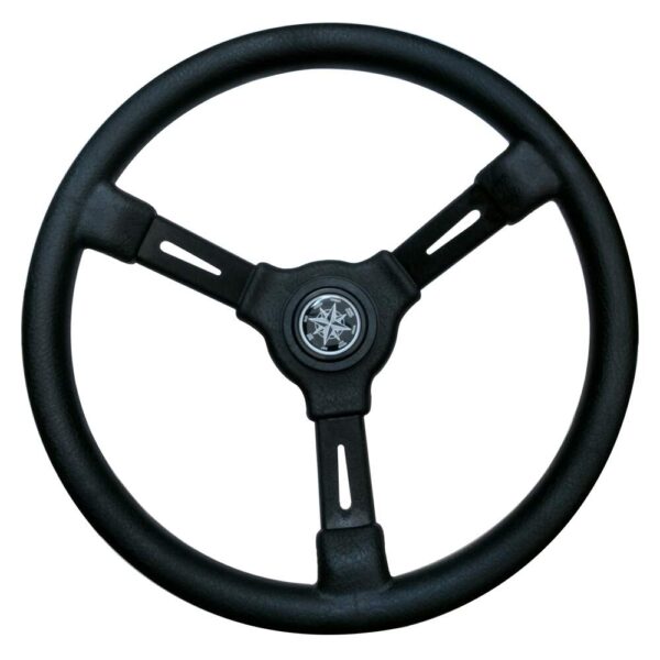 Volante Timão Esportivo 330mm Encaixe Universal Preto - Imagem 2