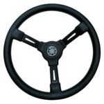 Volante Timão Esportivo 330mm Encaixe Universal Preto - Imagem 3