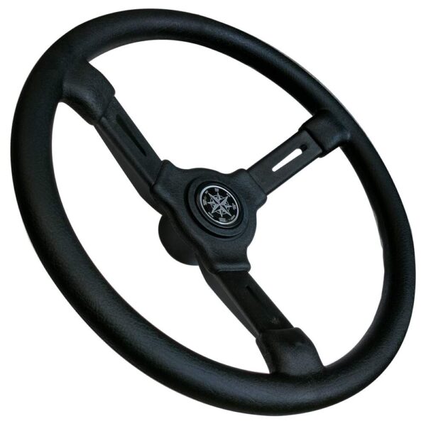 Volante Timão Esportivo 330mm Encaixe Universal Preto - Imagem 4