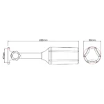 Luz de Mastro Motoração 225 Graus Articulada Branca Arieltek - Imagem 2