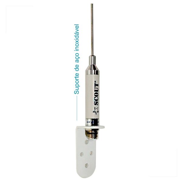 Antena VHF 100cm Inox e Suporte para Mastro de Veleiros - Imagem 3