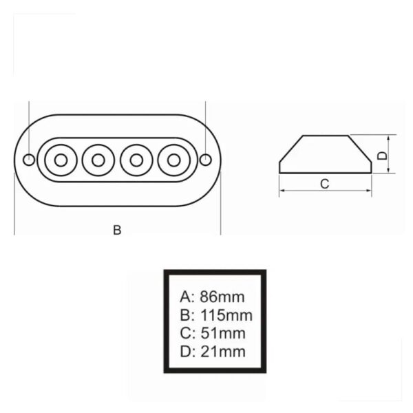 Luz Subaquática Multicolor Led 7 cores 12V Arieltek - Imagem 3