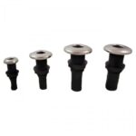 Saída De Água Náutica 1 Pol Plástico Com Acabamento Em Inox - Imagem 3