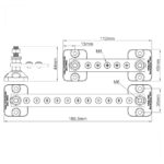 Barramento Distribuição Elétrica Náutico 11 Polos Positivo - Imagem 2