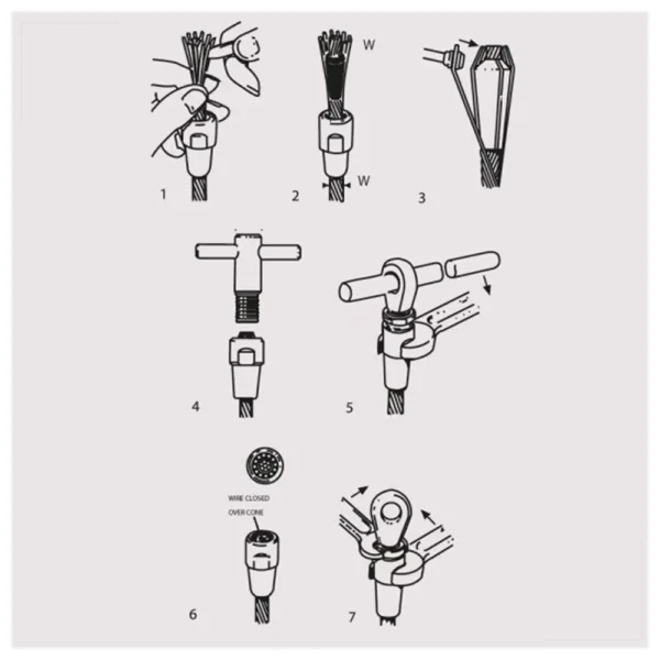 Esticador Inox para Cabo de Aço de 4mm Veleiros - Imagem 4