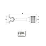 Luz Alcançado Estrobo Redondo Articulado 12V Arieltek - Imagem 4