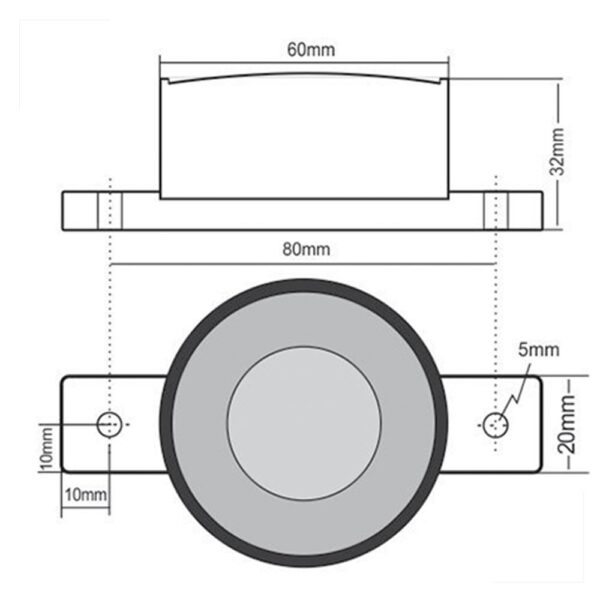 Luz De Cruzeta LED 800 Optolamp 12-24v - Imagem 2
