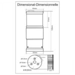 Luz Strobo Navegação LED Optolamp Amazônia Mirim Classic Plus Preta Mono-block - Imagem 4