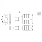 Luz de Alcançado Estrobo Retangular Preta Arieltek - Imagem 3