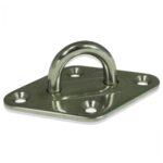 Alça com Base Diamante 8mm em Inox