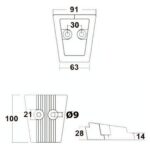 Anodo Espelho Dps/Sx-A Para Motores Volvo Penta - Imagem 2
