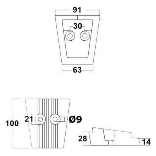 Anodo Espelho Dps/Sx-A Para Motores Volvo Penta - Imagem 2