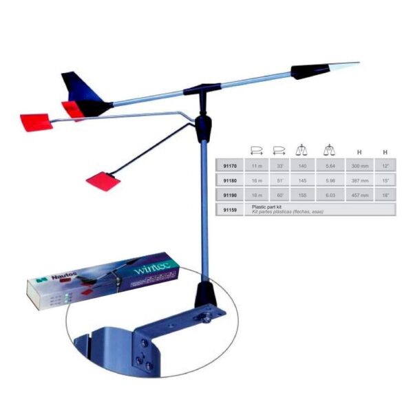 Biruta Nautos 91180 15 Polegadas Indicador De Vento - Imagem 2