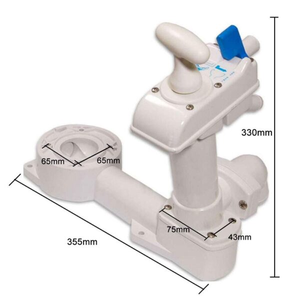 Bomba Vaso Sanitário Manual Jabsco Tmc Matromarine - Imagem 7