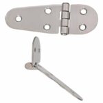 Dobradiça Inox 5 Furos 107x38x3mm