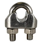 Clip Inox Para Cabo De Aço 1/4 (6,35Mm) Grampo