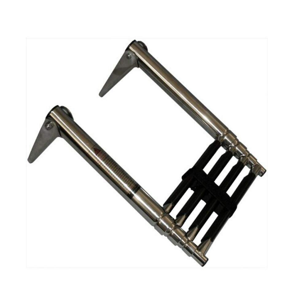 881bbf620193af6a6b944cf9e4ebd68f.jpg Escada Náutica Telescópica 3 Degraus Inox - Imagem 1