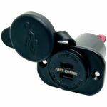 Carregador Náutico Arieltek USB Fast Charge Preto - Imagem 4