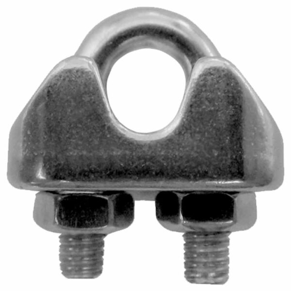 Clip Inox Para Cabo De Aço de 6mm - Imagem 3