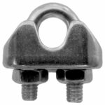 Clip Inox Para Cabo De Aço de 6mm - Imagem 2