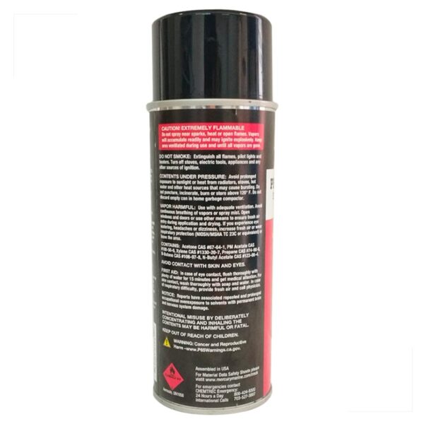 Tinta Spray Preto Phantom Motor Rabeta Original Mercury - Imagem 2