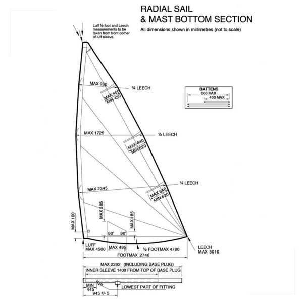 Vela Laser Radial Oficial MK6 - Imagem 2