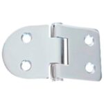 Dobradiça Inox 4 Furos Arredondada 39x37x2mm