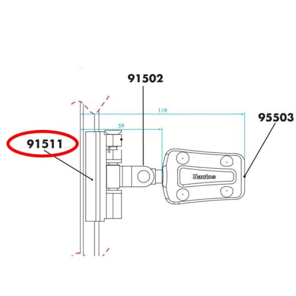 Carro Batten Car Nautos 91511 Roletado Recirculante Pequeno - Imagem 4