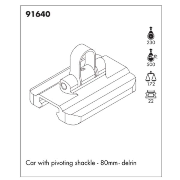 Carro Nautos 91640 22H Manilha Pivotante - Imagem 3