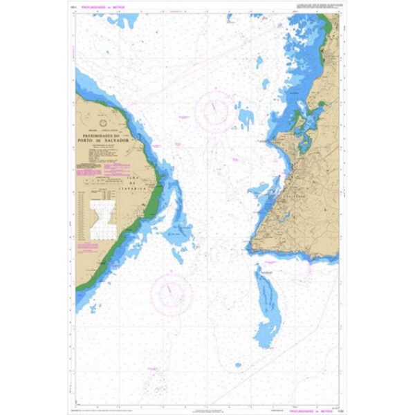 Carta Náutica 1101 Proximidades Do Porto De Salvador - Imagem 2