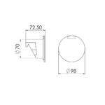 Chuveiro De Popa Caixa e Mangueira de 4mts - Imagem 3