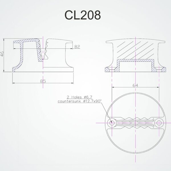 Clamcleat Cl208 Para Amarra - Imagem 3