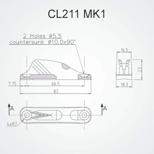 Clamcleat Cl211 Mk1 Racing Jr - Imagem 3