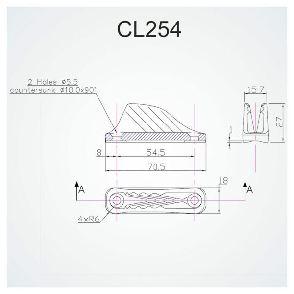 Clamcleat Cl254 Midi - Imagem 4