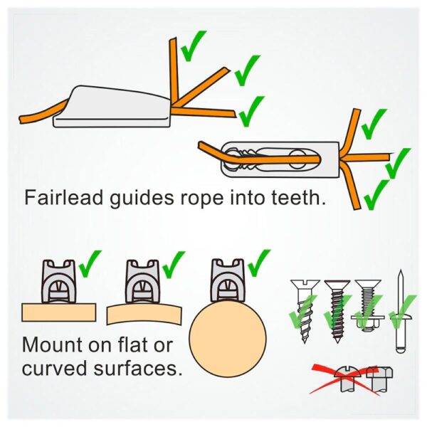 Clamcleat Cl268 Em Alumínio - Imagem 4