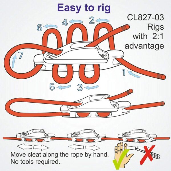 Clamcleat Cl827-03 Aero - Imagem 6