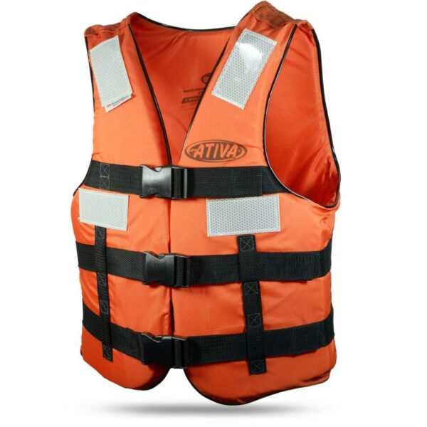 Colete Salva Vidas Ativa Jaleco Classe IV Sem Gola Refletivo - Imagem 2