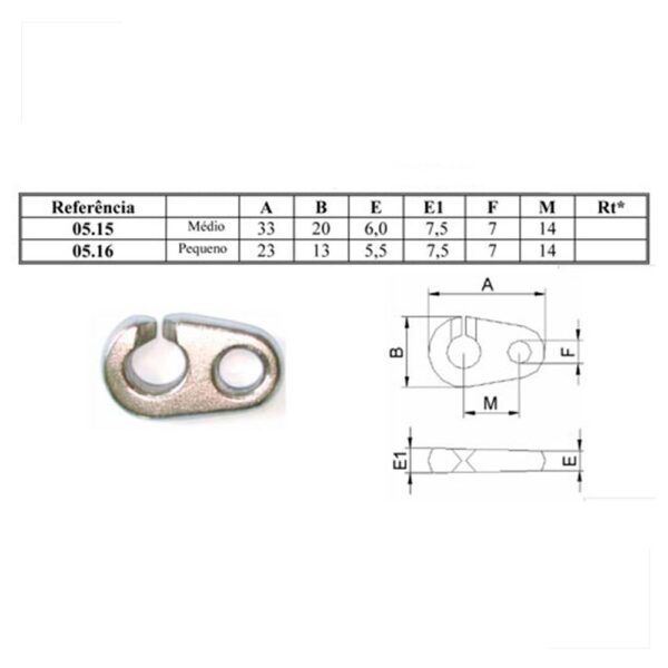 Cri Cri Tamanho Médio 23 mm Inox - Imagem 2