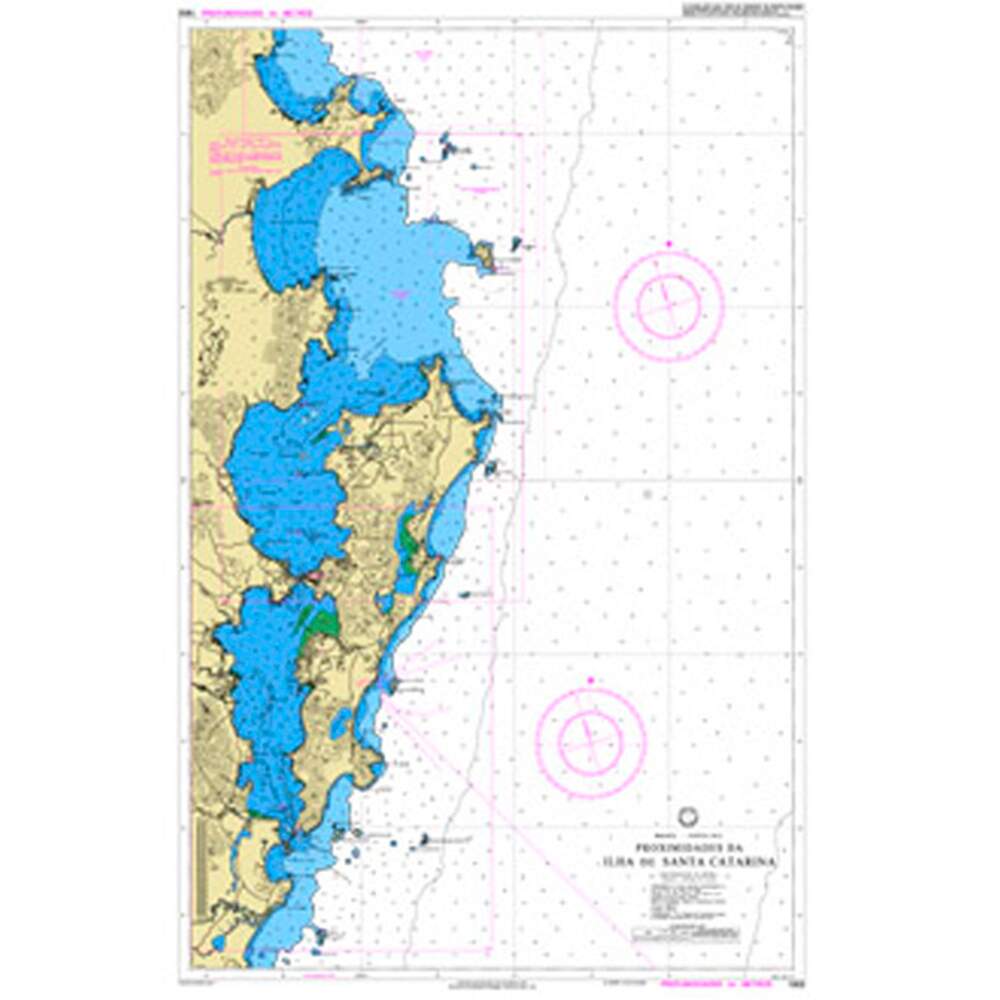 d5759c7d7e6c7afc4ed3bff1d0e4ea9e-1.jpg Carta Náutica 1902 Proximidades Da Ilha De Santa Catarina - Imagem 1