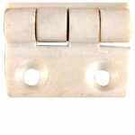 Dobradiça com 5 Furos 57x35 Plástico Branco - Imagem 2